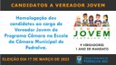A Câmara de Vereadores de Pedralva divulga o nome dos alunos/candidatos a Vereador Jovem, para a edição 2023 do programa Câmara na Escola.