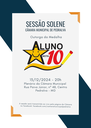 A Câmara Municipal realizará sessão solene para entrega da Medalha "Aluno Nota 10"