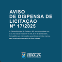 Aviso de Dispensa de Licitação