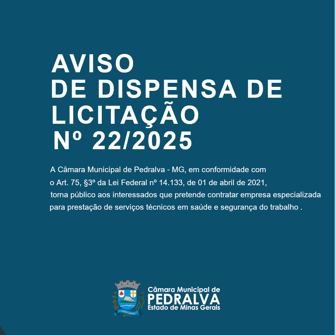 Aviso de Dispensa de Licitação