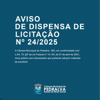 Aviso de Dispensa de Licitação