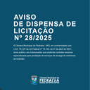 Aviso de Dispensa de Licitação