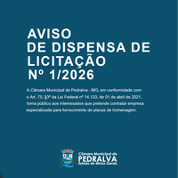 Aviso de Dispensa de Licitação