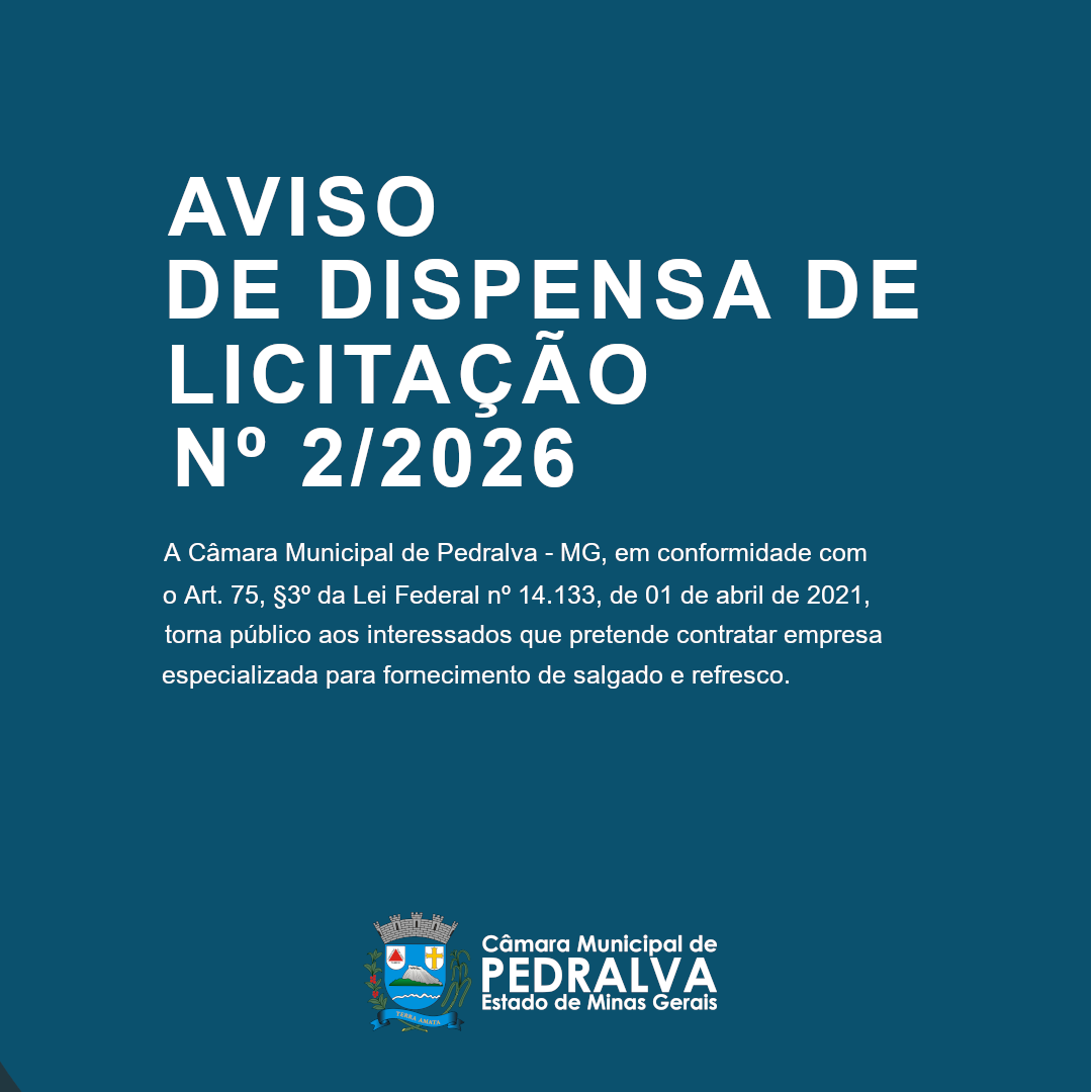 Aviso de Dispensa de Licitação