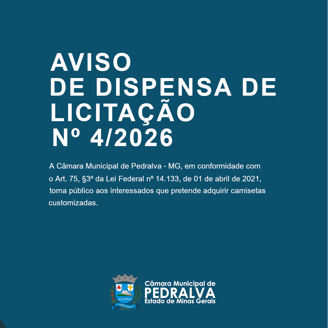 Aviso de Dispensa de Licitação