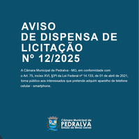Aviso de Dispensa de Licitação
