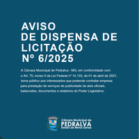 Aviso de Dispensa de Licitação