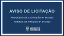 Aviso de Licitação