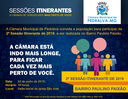 Câmara convida para Sessão Itinerante Câmara convida para Sessão Itinerante