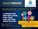 Câmara convida para Sessão Itinerante Câmara convida para Sessão Itinerante