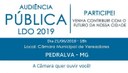 Câmara realizará Audiência Pública sobre a LDO 2019 Câmara realizará Audiência Pública sobre a LDO 2019