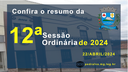 Resumo da 12ª Sessão Ordinária de 2024