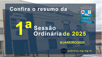 Resumo da 1ª Sessão Ordinária de 2025