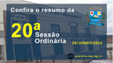 Resumo da 20ª Sessão Ordinária de 2023