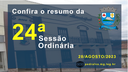 Resumo da 24ª Sessão Ordinária de 2023 Resumo da 24ª Sessão Ordinária de 2023