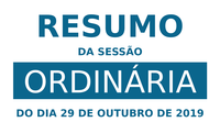 Resumo da 32ª Sessão Ordinária de 2019