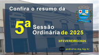 Resumo da 5ª Sessão Ordinária de 2025