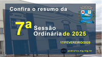 Resumo da 7ª Sessão Ordinária de 2025