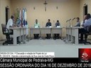 Sessão Ordinária do dia 16 de dezembro de 2019